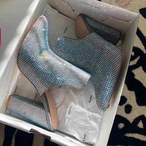 Aldo Etalisien block high heel mule size 9